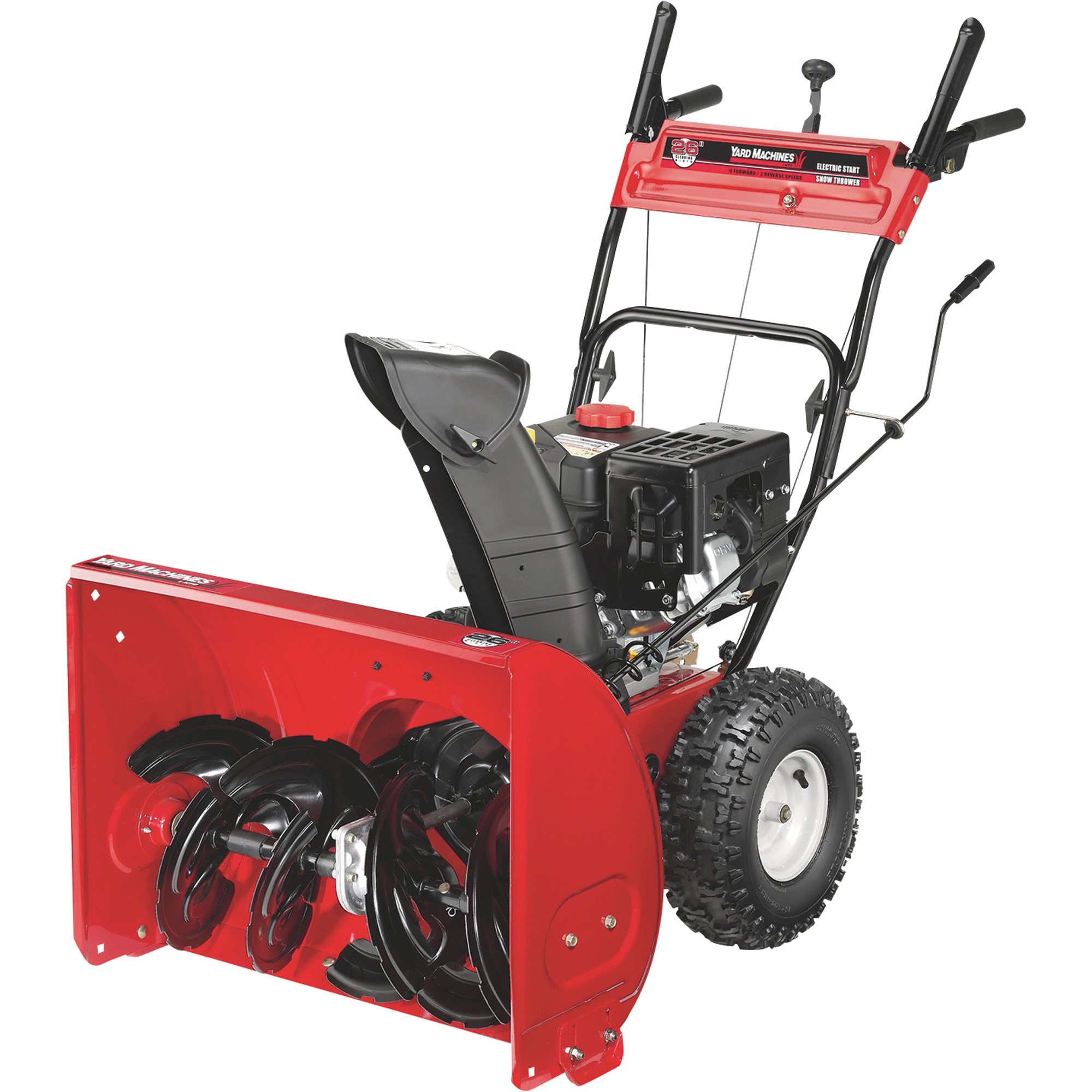 Yard Machines Snow Blower — 26in.W Intake, Electric Start, Model# 31AM63EF700